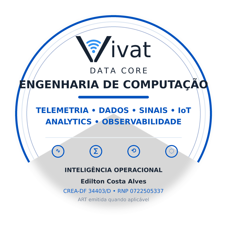 Selo Vivat Data Core de engenharia de computação